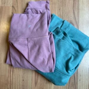 Leggings in Pink and Teal